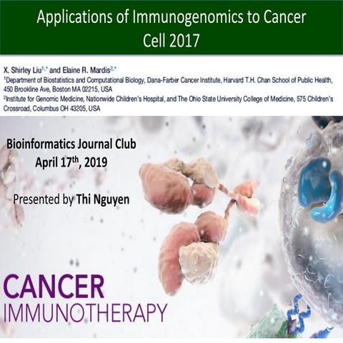 Cancer Immunogenomics