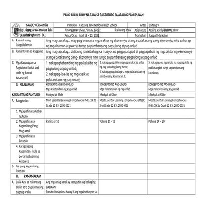 Daily Lesson examples for teachers and students in Junior high school ...