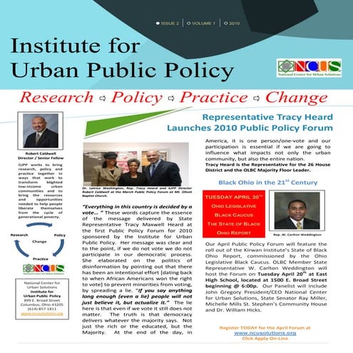 April 2010 IUPP Newsletter