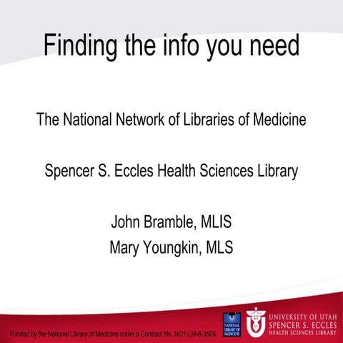 PubMed and MedlinePlus