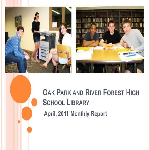 April 2011 monthly reports