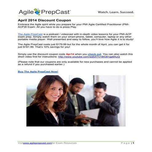 April 2014 Discount Coupon