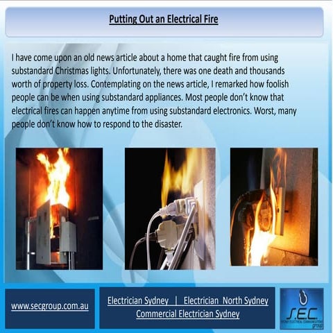 Putting Out an Electrical Fire