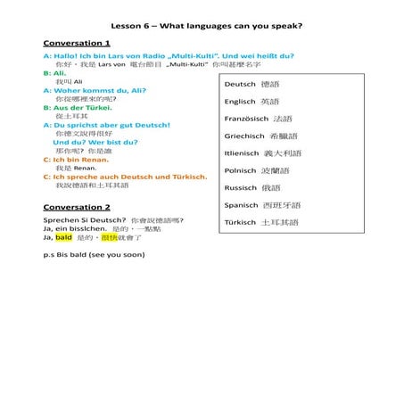 April 29 2 (what languages can you speak)