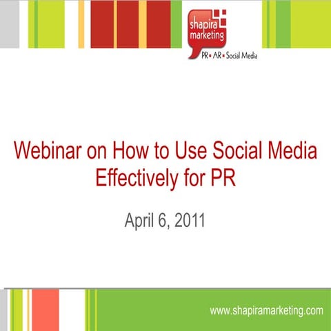 How to Use  Social Media Effectively for PR