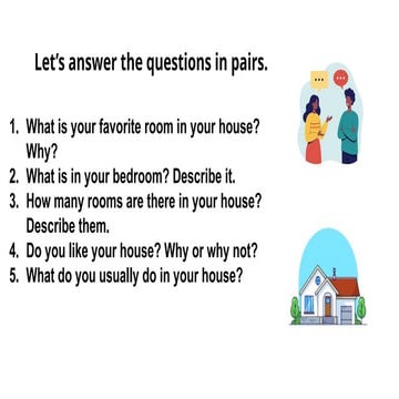 Interactive Group Activities for Describing and Choosing Houses | PPTX