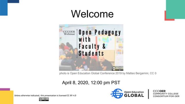 Faculty and Students Share about Open Pedagogy