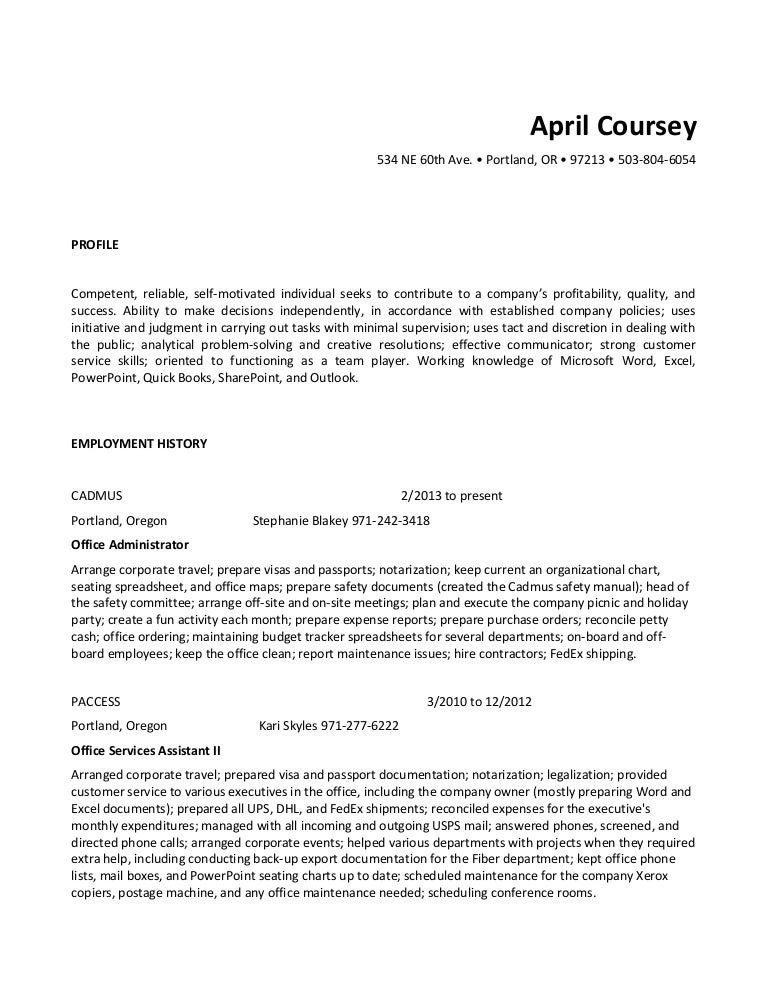 April Coursey Resume