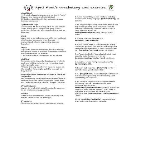 April fool | PDF