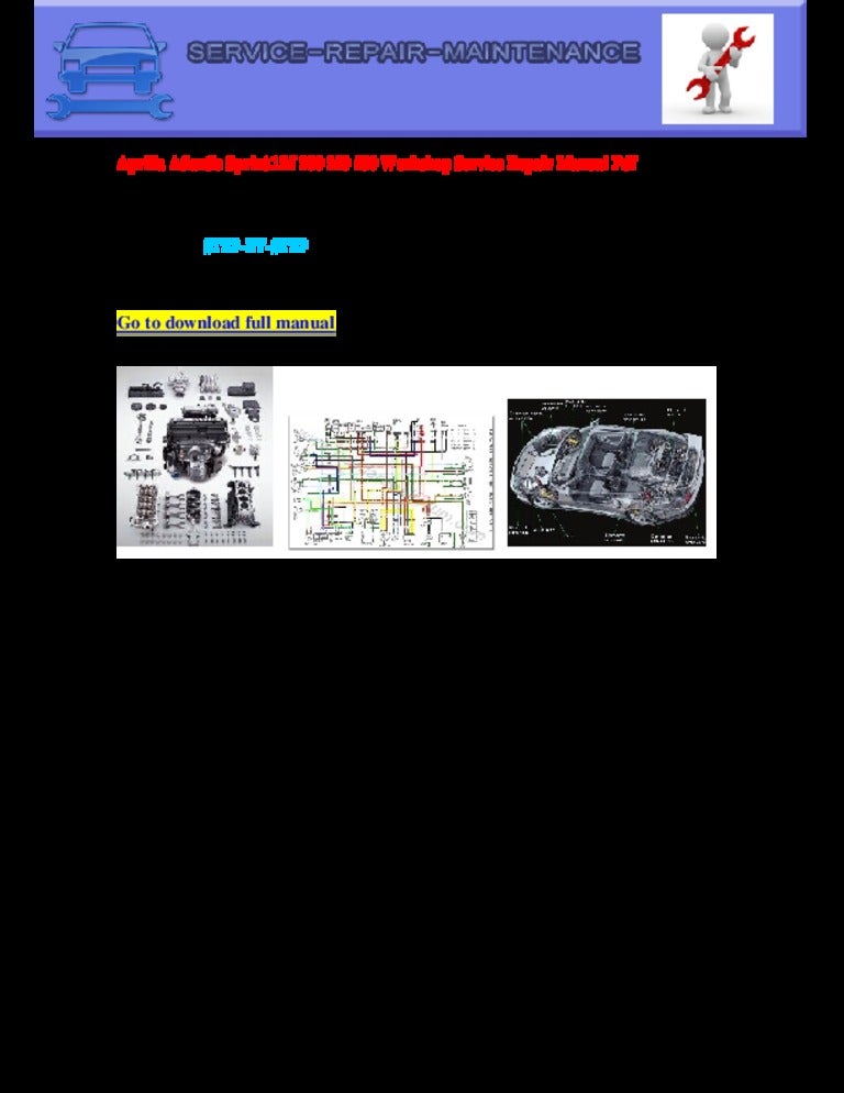 Aprilia Atlantic Sprint Electrical Wiring Diagram Pdf Download