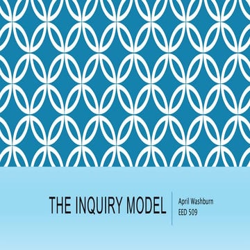 April washburn eed 509 spring 2016 chapter 10 the inquiry model