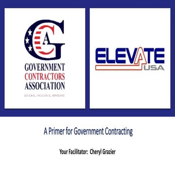 A primer for government contracting
