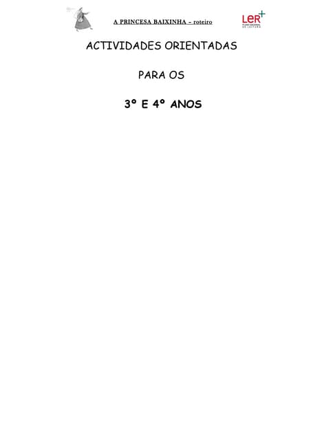 A princesa baixinha roteiro 2