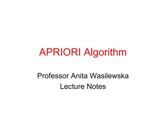 Apriori