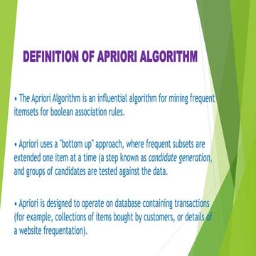 Apriori algorithm | PPT