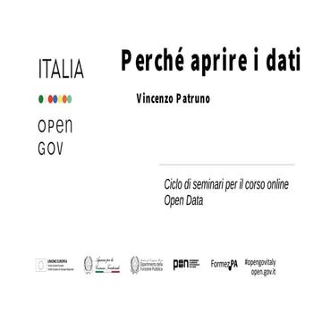Perché aprire i dati