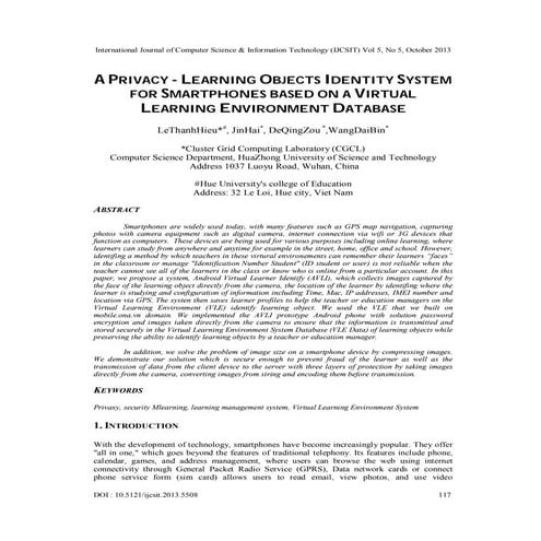 A privacy   learning objects identity system for smartphones based on a virtu...
