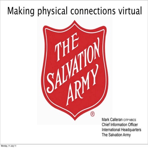 Salvation Army: A private social network
