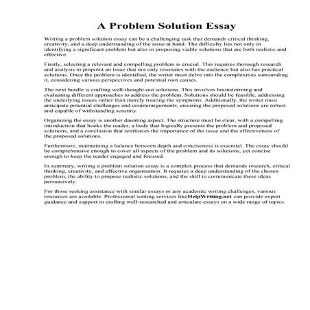 A Problem Solution Essay.pdf