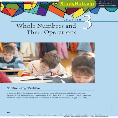 A Problem Solving Approach To Mathematics For Elementary School ...