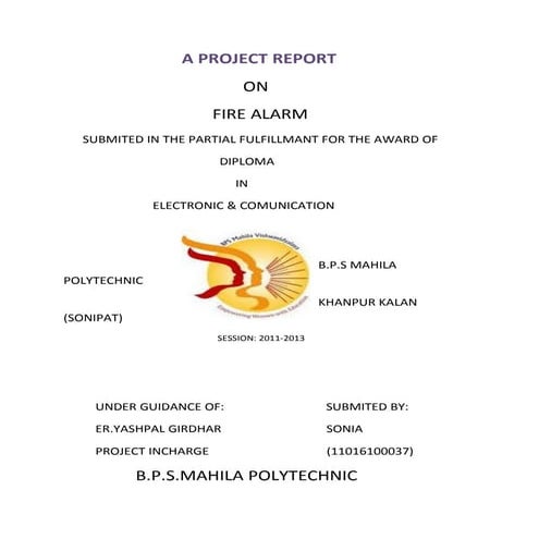 A project report son