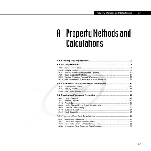 Property methods and calculations