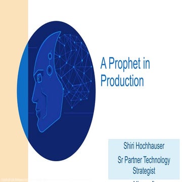 A Prophet in Production   Shiri Hochhauser