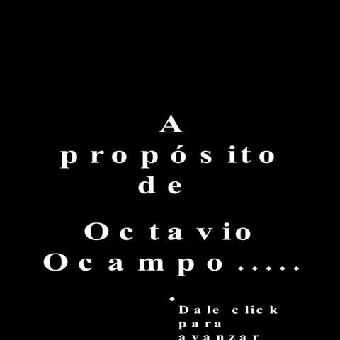 Apropsito de ocampo campo