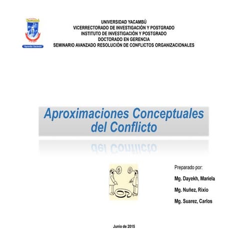 Aproximaciones conceptuales del conflicto