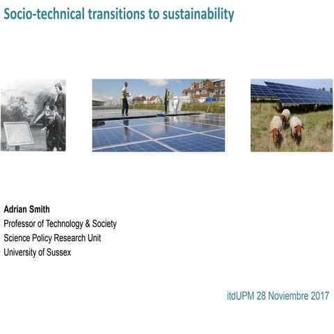 Socio-technical Transitions to Sustainability | PDF