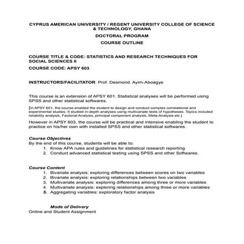 APSY 603 Statistics and research techniques for social sciences 225.docx