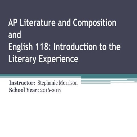 Ap syllabus presentation