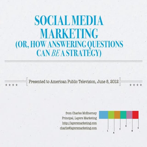 Social Media Presentation, June 18, 2012