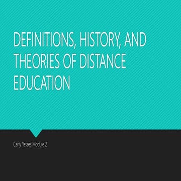 Distance Technologis Assignment 2 | PPTX | Online Education | Education