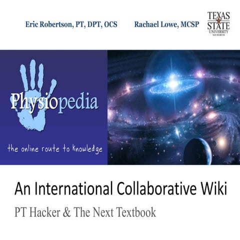 Physiopedia An International Collaborative Wiki