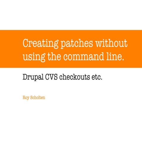 Create Drupal patches with Aptana