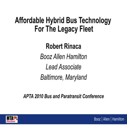 APTA presentation baltimore