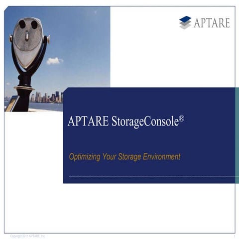 Aptare Introduction Presentation April 2012