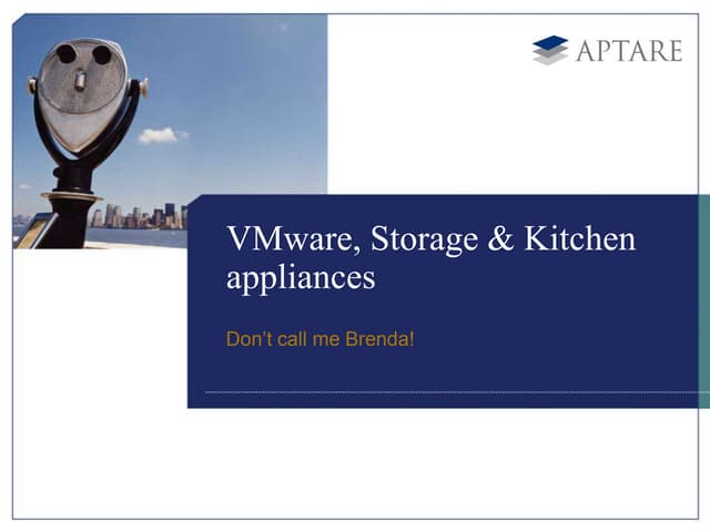 VMware, Storage & Kitchen appliances