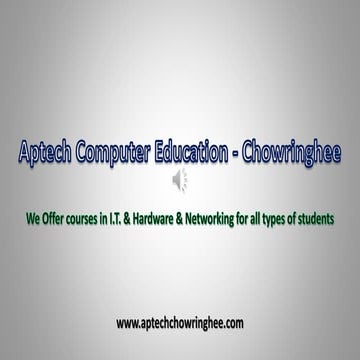 Aptech Chowringhee - The Ultimate Destination of .Net Training in Kolkata