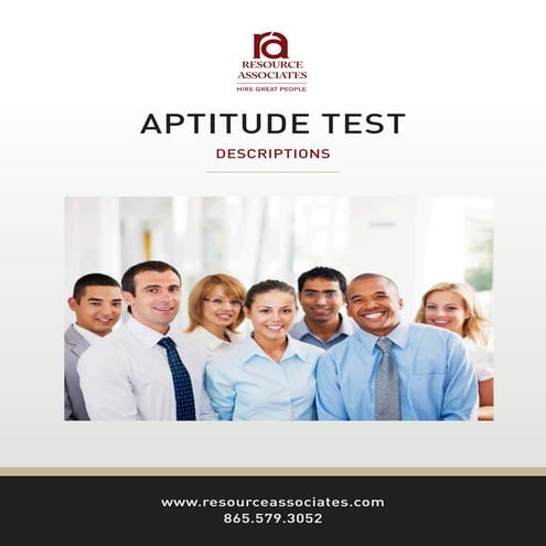 Aptitude tests