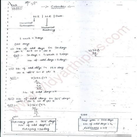 Aptitude 1 Handwritten classes Notes (Study Materials) for IES PSUs GATE Bank...
