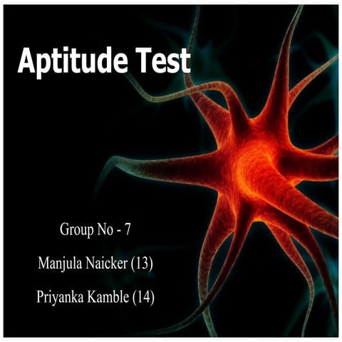 Aptitude test
