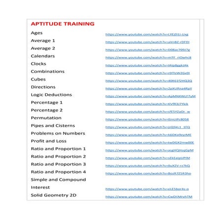 learn aptitude with questions and answers