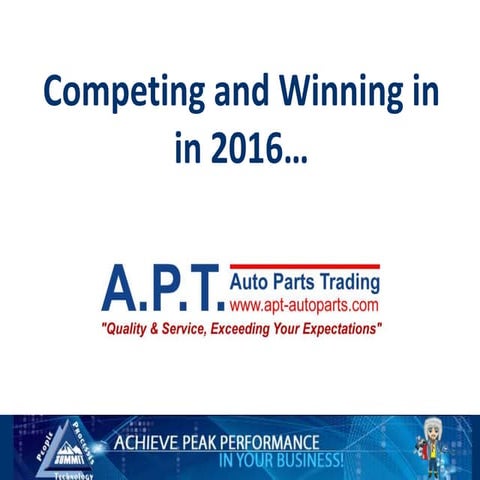 British Columbia - How to Compete and Win in 2016 