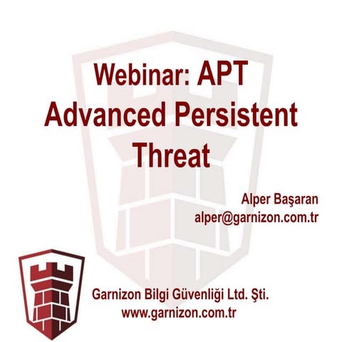 APT Saldırıları