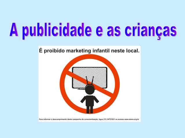 A publicidade e as crianças
