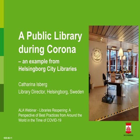 A public library during corona