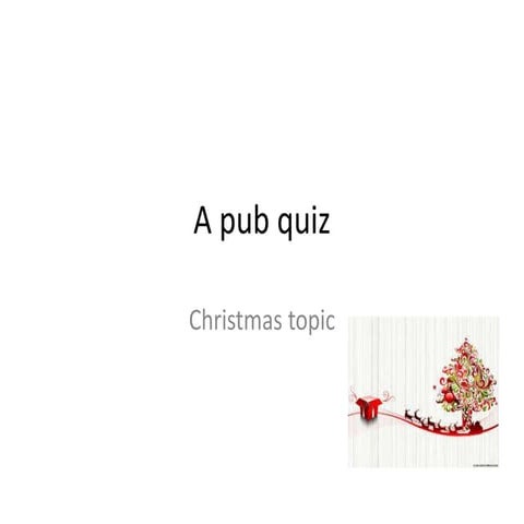 A pub quiz