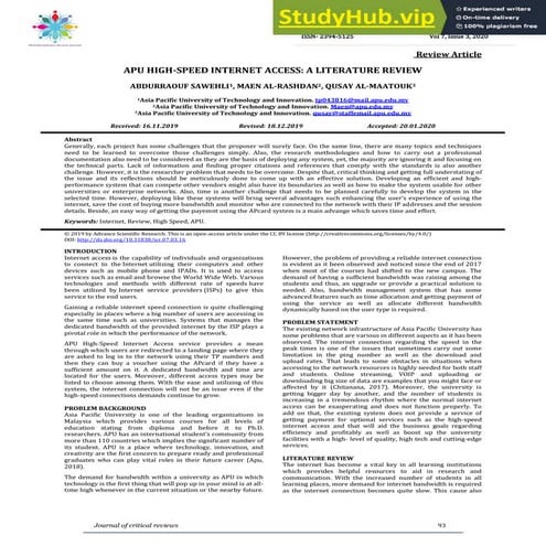 Analysis of internet access and use by students | PPTX